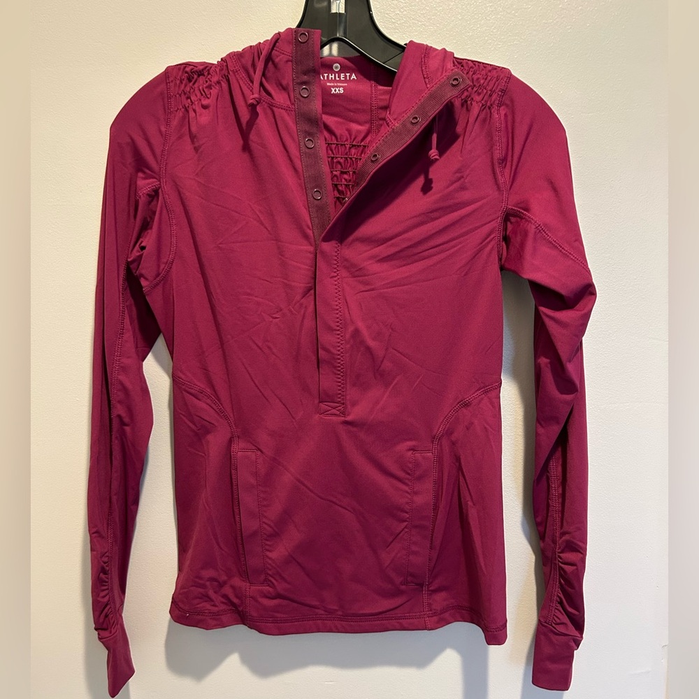 Athleta Women's Hoodie in Deep Burgundy